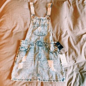 Overall jean dress